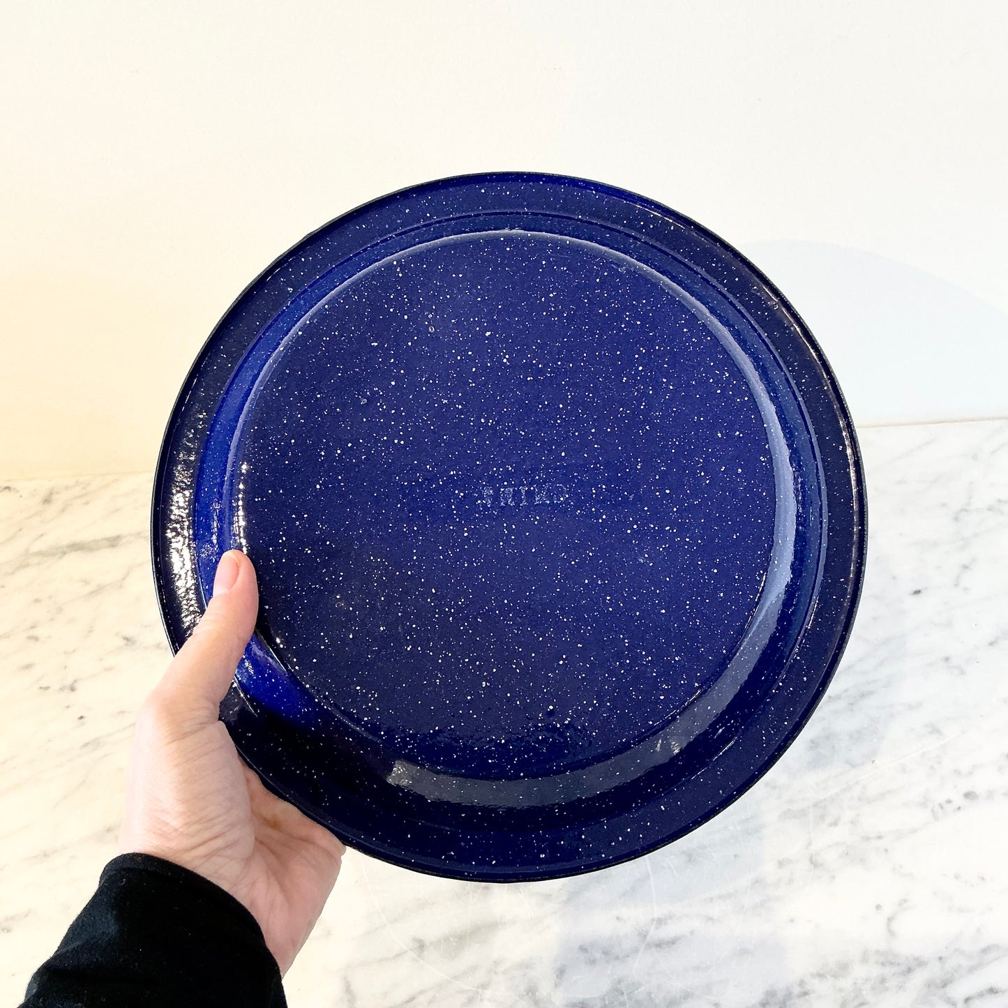 S/4 Blue Deep Enamel Plates
