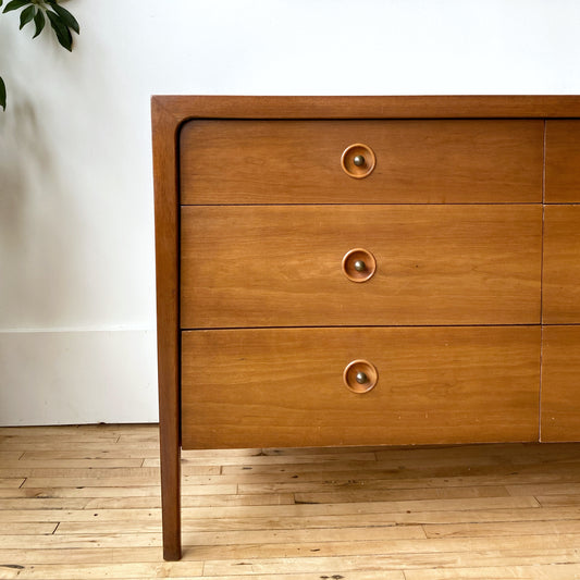 MCM Drexel "Counterpoint" 6-drawer Dresser + Mirror (Circa 1956)