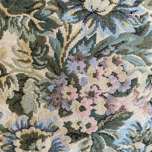 Vintage Floral Tapestry Pillow