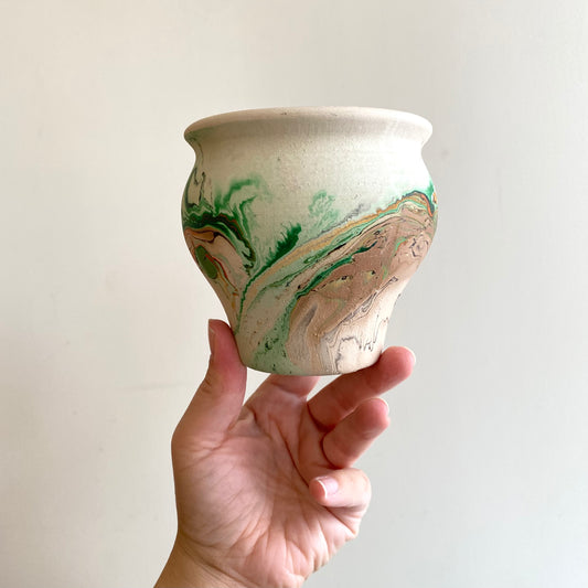 Vintage Nemadji Pottery Vase, 4"