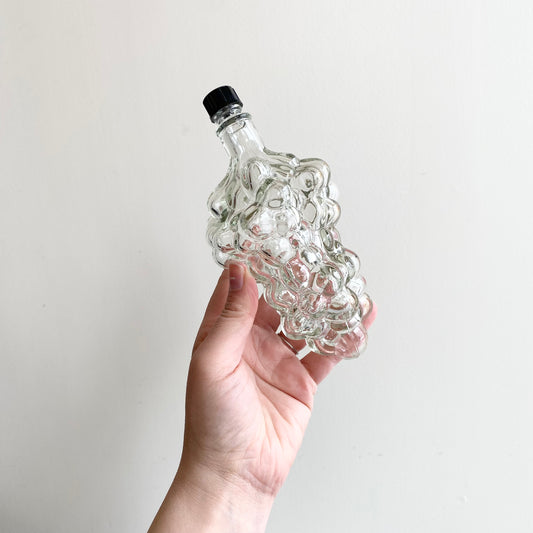 Vintage Glass Grape Bottle