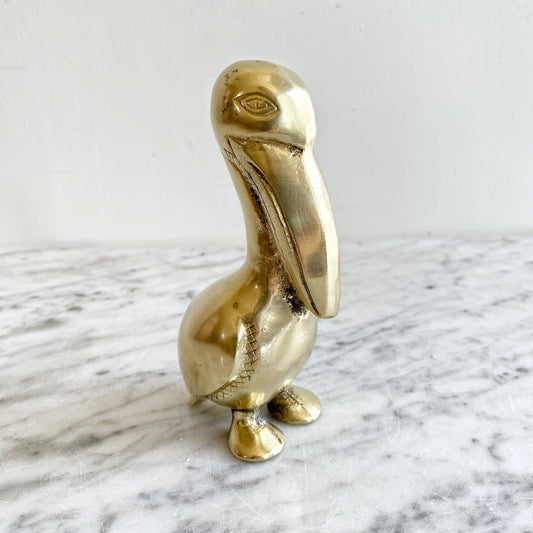 Vintage Brass Pelican, 5.5" (NAUTICAL COLLECTION)