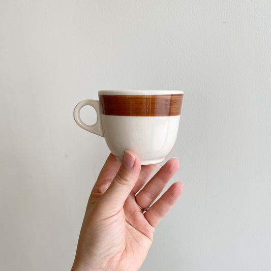 Vintage Striped Coffee Cup