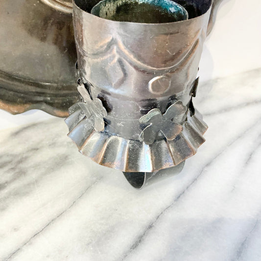 Vintage Metal Wall Tea-Light Sconce