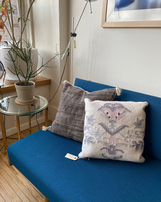 Vintage Handwoven Accent Pillow