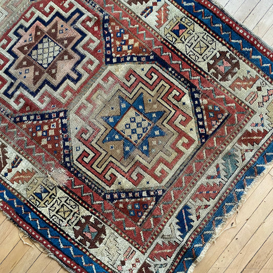 Antique Hand-knotted Rug (3’3” x 6’11”)