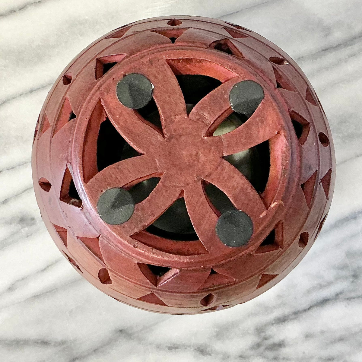 Vintage Cutout Ceramic Vase