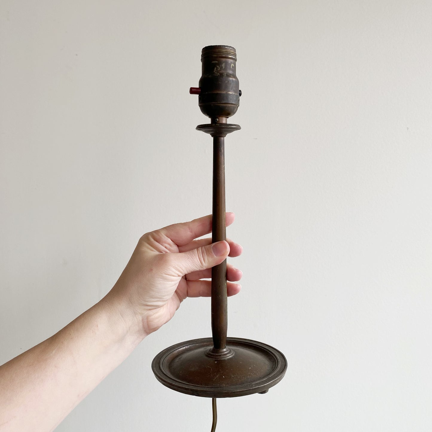 Antique Cast Bronze Table Lamp