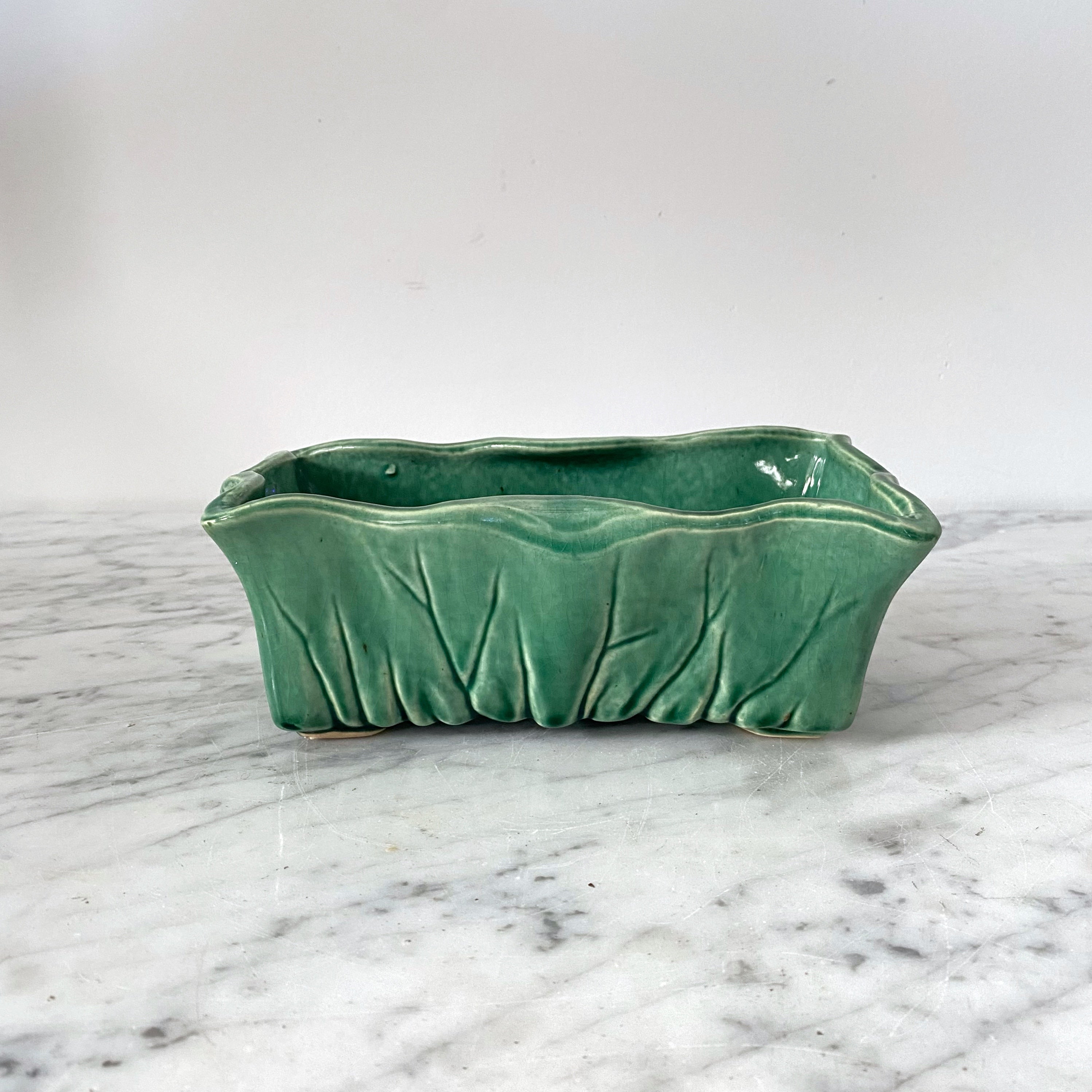 mccoy planter pots Vintage Green Ceramic Planter by McCoy – HAUS THEORY