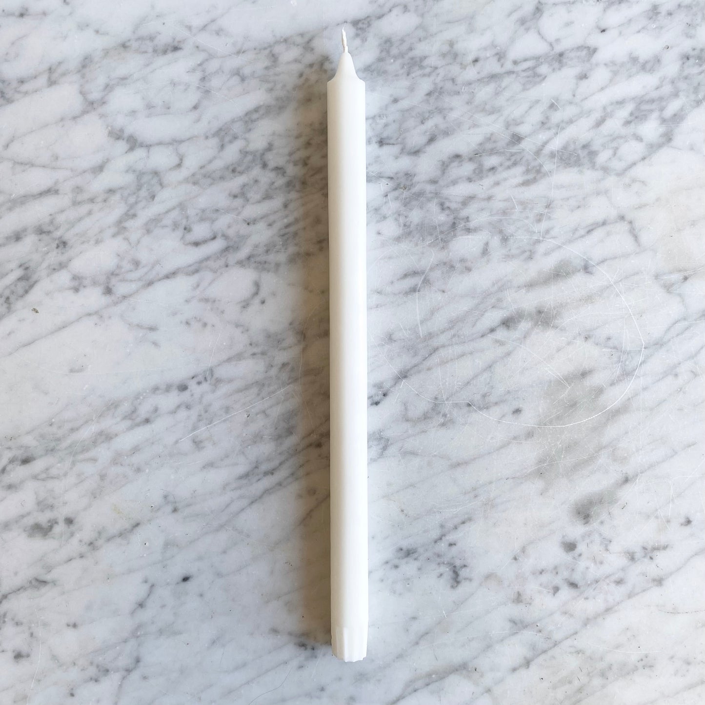 14" White Taper Candle