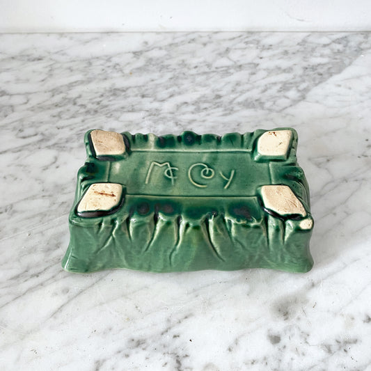 Vintage Green Ceramic Planter by McCoy