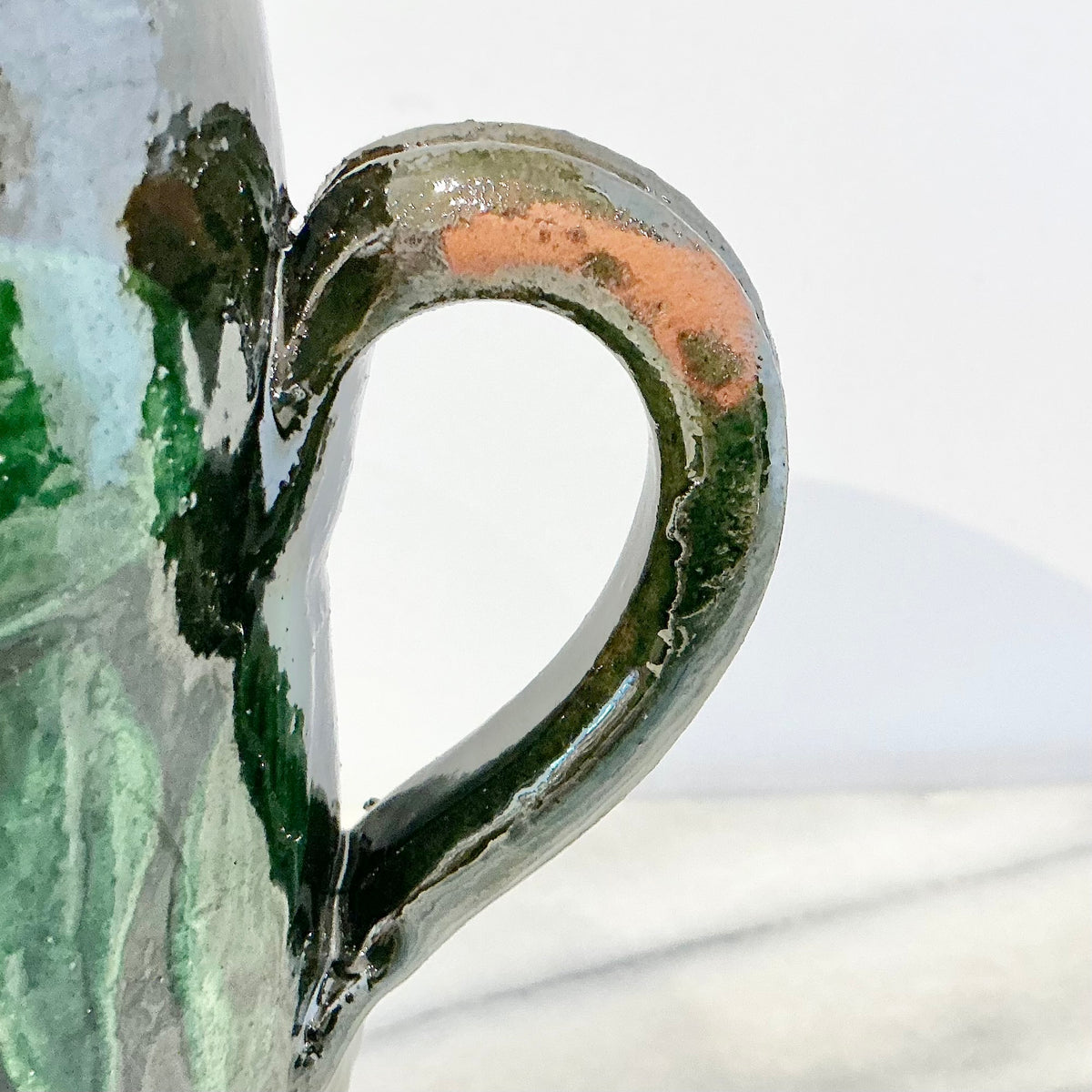 Vintage Mexican Pottery Swan Mug