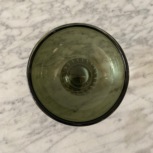 Vintage Art Glass Footed Dish