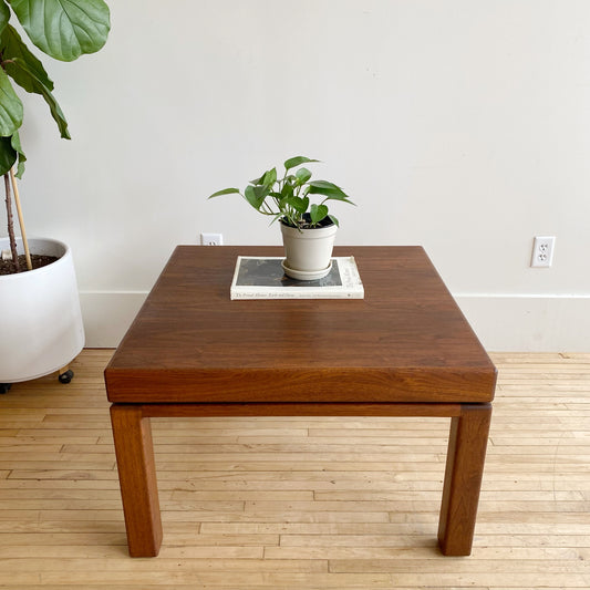 Vintage Chunky Walnut Coffee Table