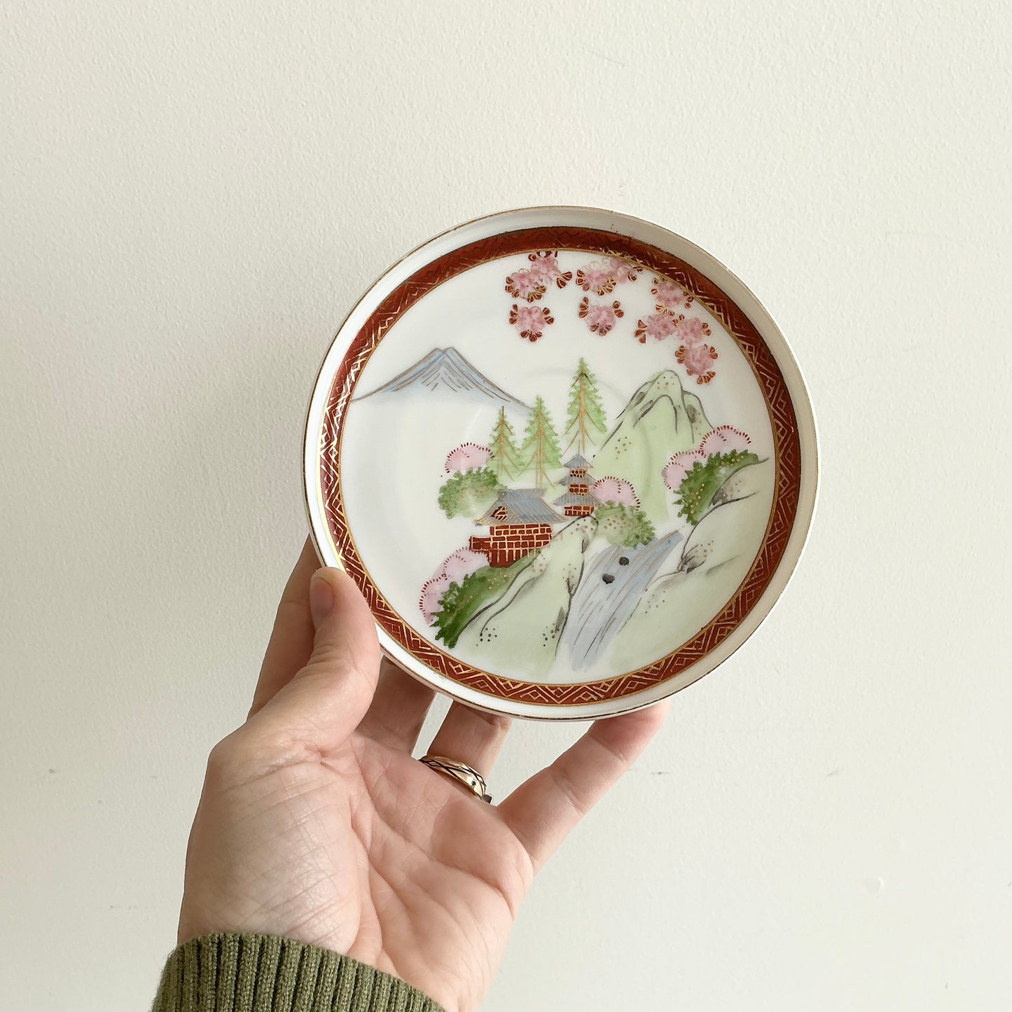 Vintage Japanese Porcelain Saucer