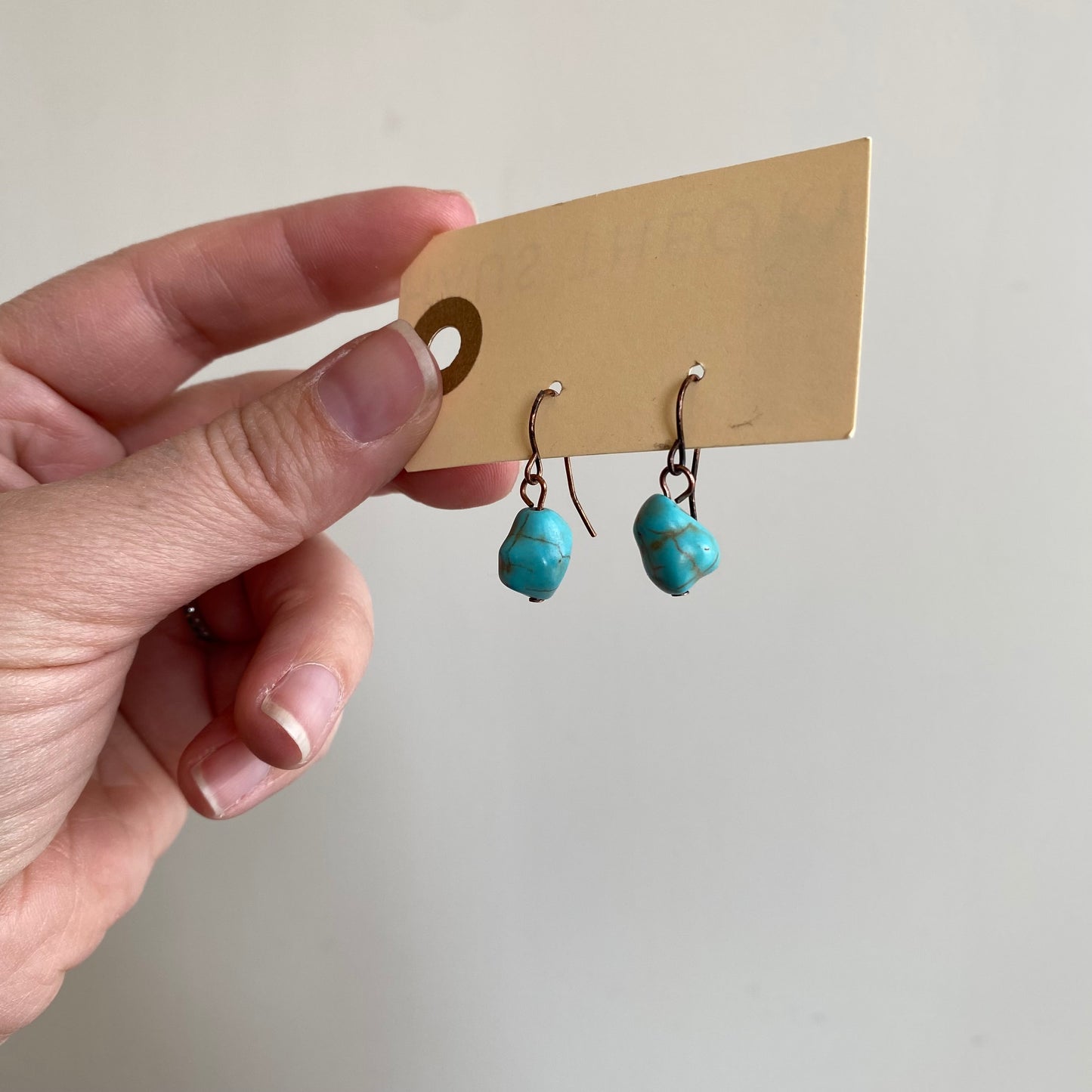 Vintage Natural Turquoise Earrings