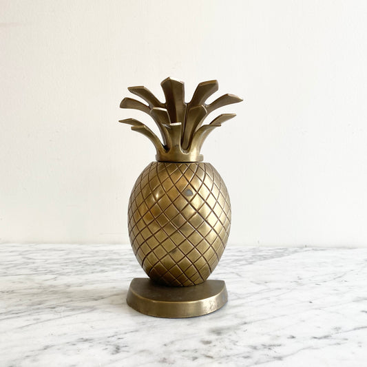 Vintage Brass Pineapple Bookend