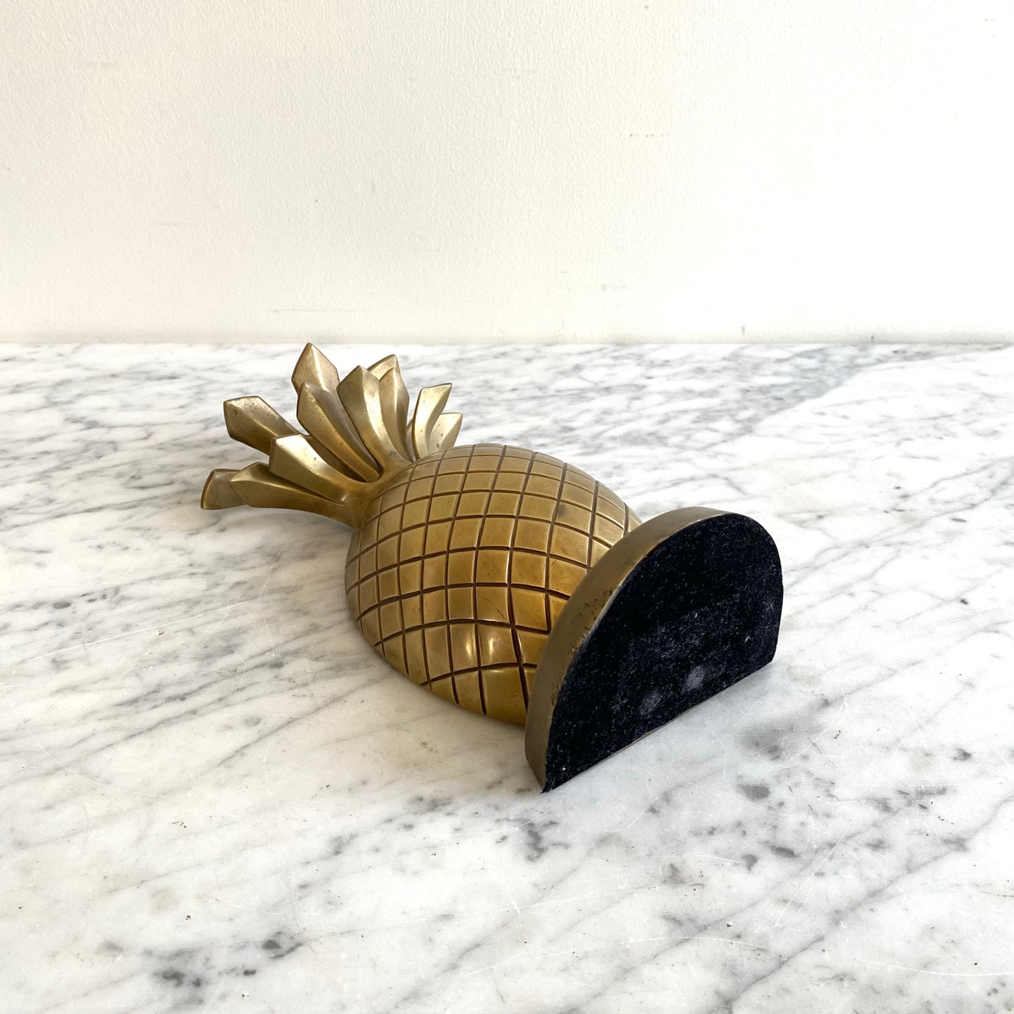 Vintage Brass Pineapple Bookend