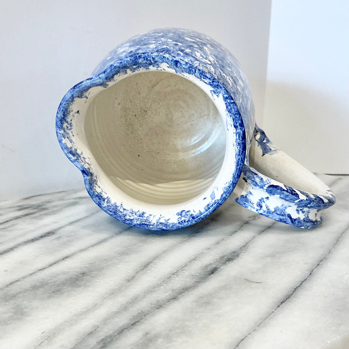 Vintage Spongeware Pitcher
