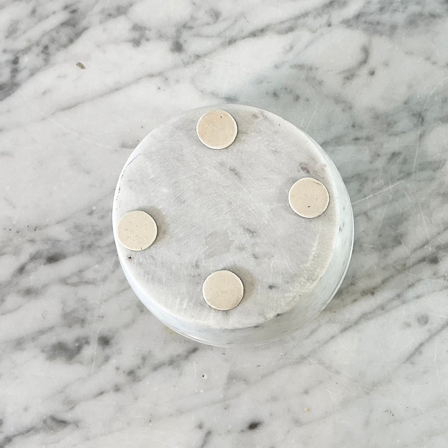 Found White Marble Pestle + Mortar