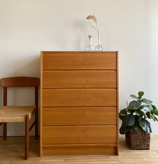 Restored Vintage MCM Teak Dresser
