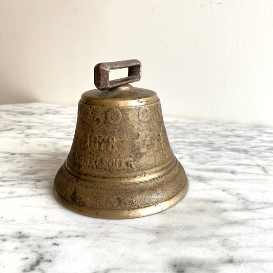 Large Antique Swiss Brass Bell