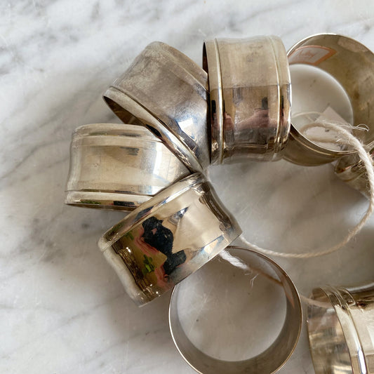 S/10 (+ bonus) Vintage Silver Napkin Rings
