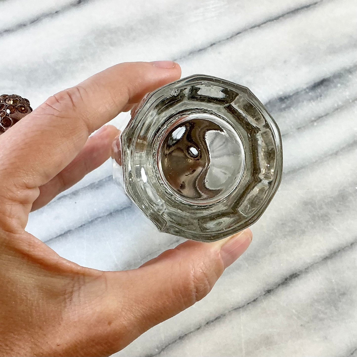 Vintage Glass Sugar Dispenser