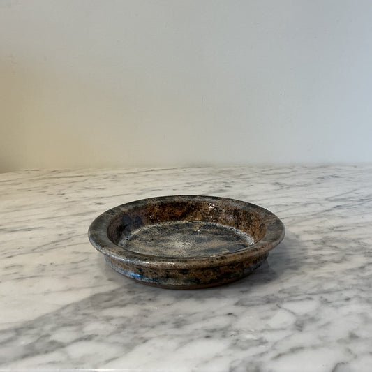 Vintage Dappled Pottery Plate / Dish
