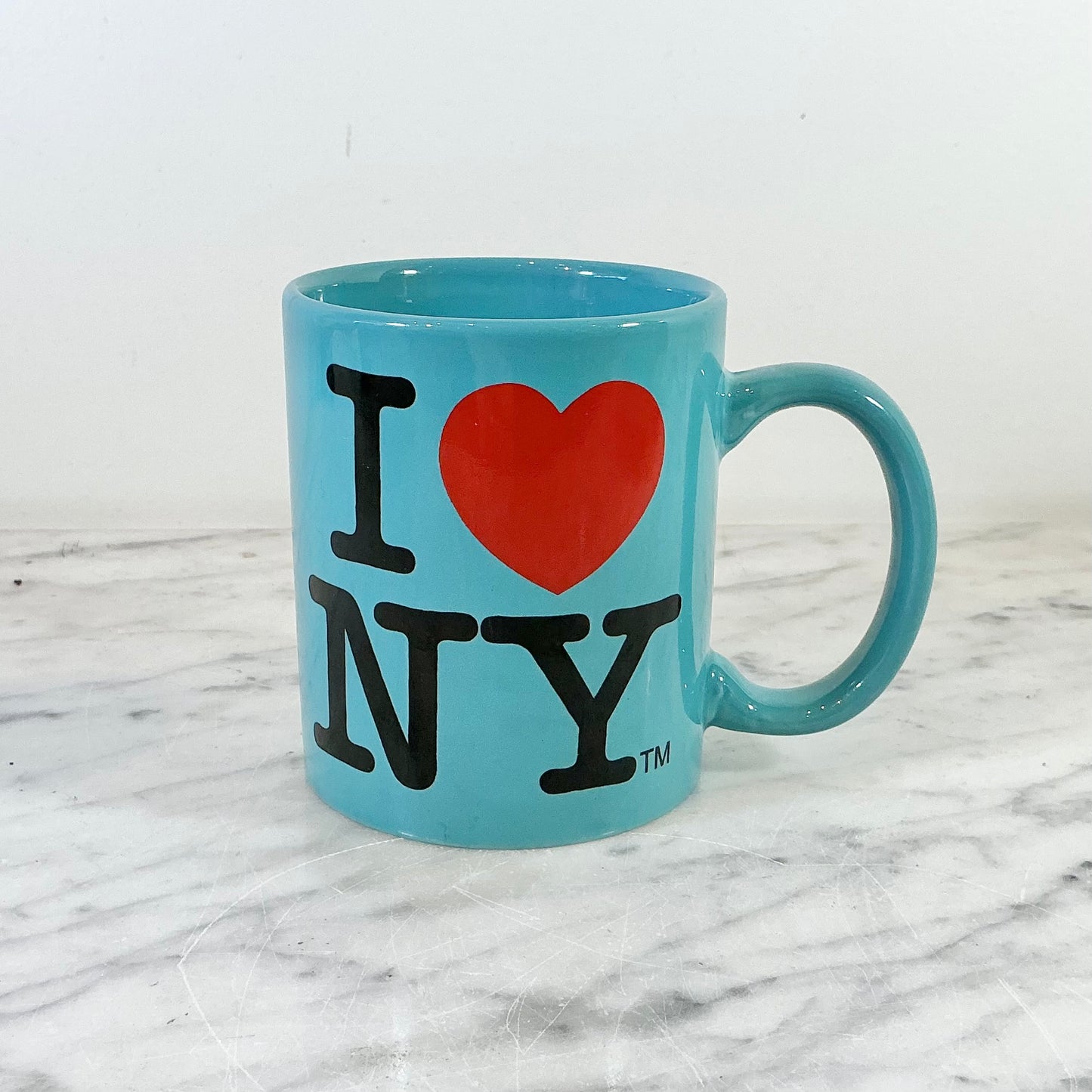 Vintage Turquoise “I ❤️ NY” Coffee Mug