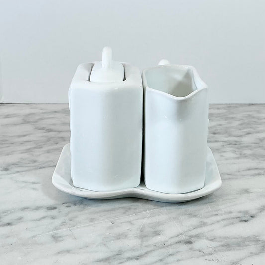 Vintage Porcelain Sugar + Cream Set