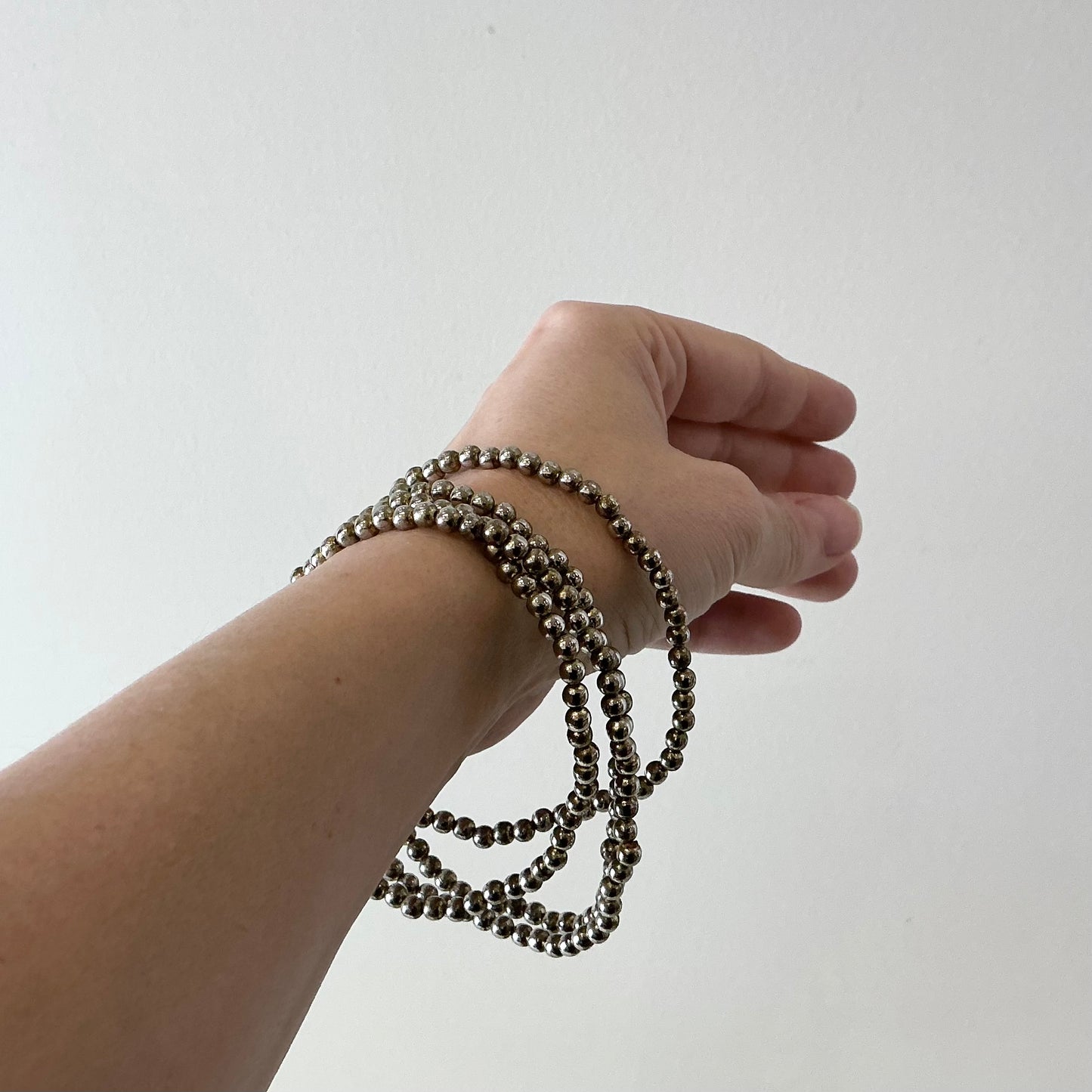 Vintage Silver Beaded Necklace