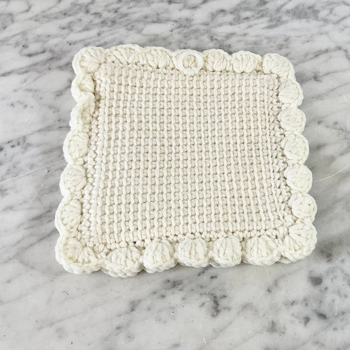 Vintage Handmade Apple Potholder / Wall Decor