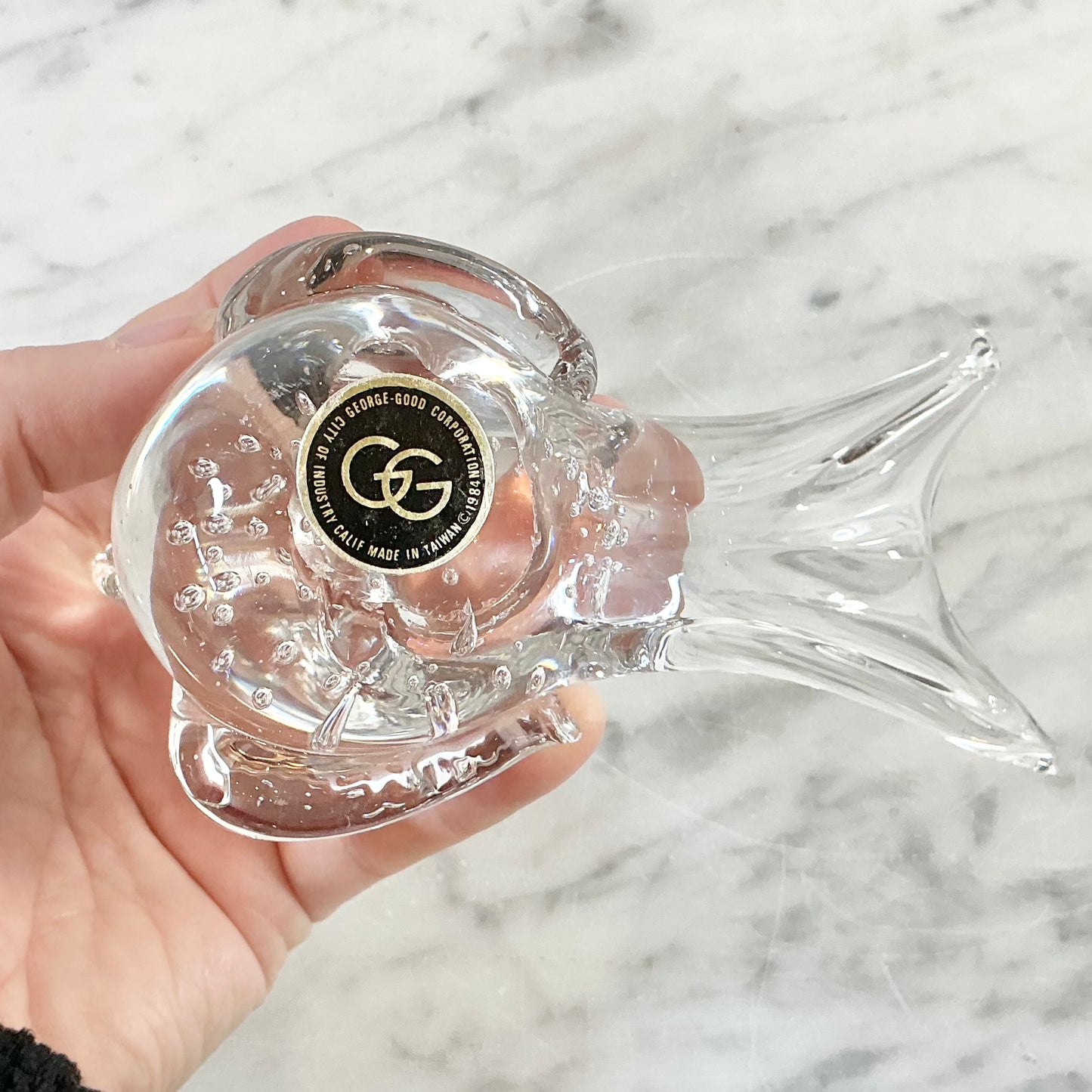 Vintage Bubble Glass Bird