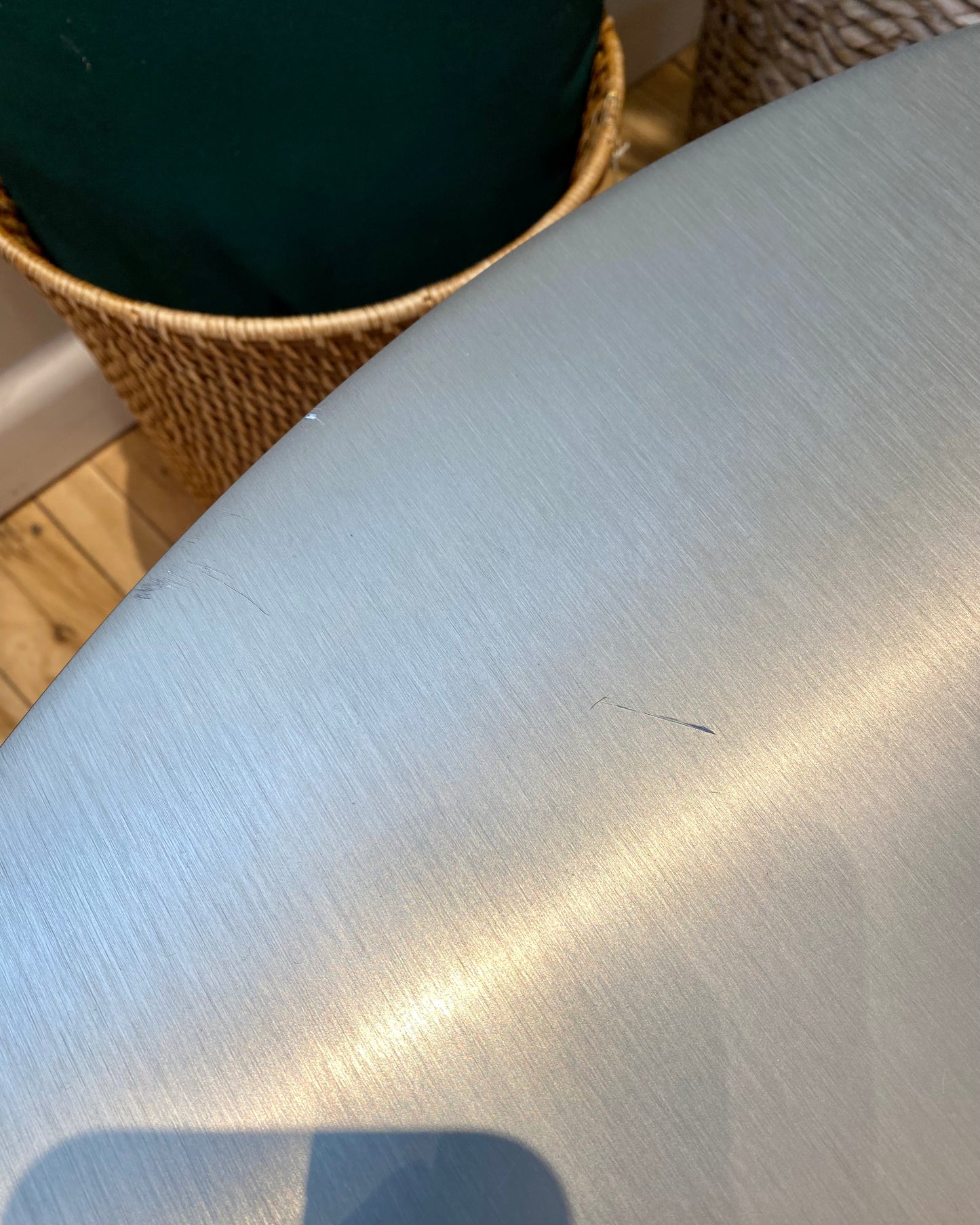 Found Aluminum + Steel Coffee Table