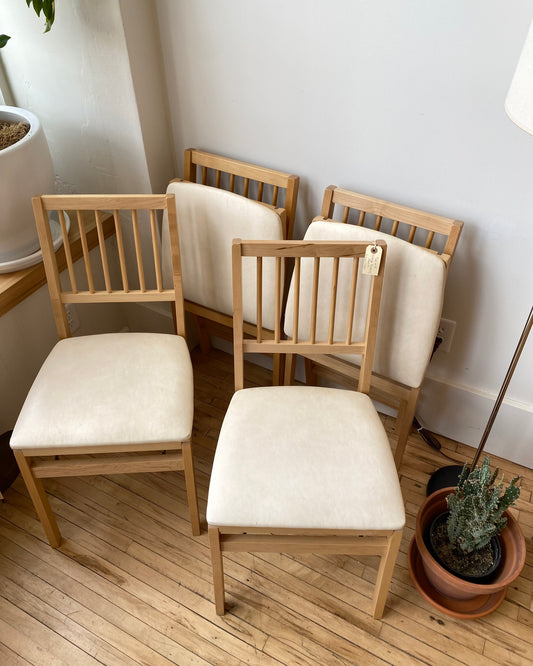 S/4 Vintage Folding Chairs by Stakmore, Circa 1980's