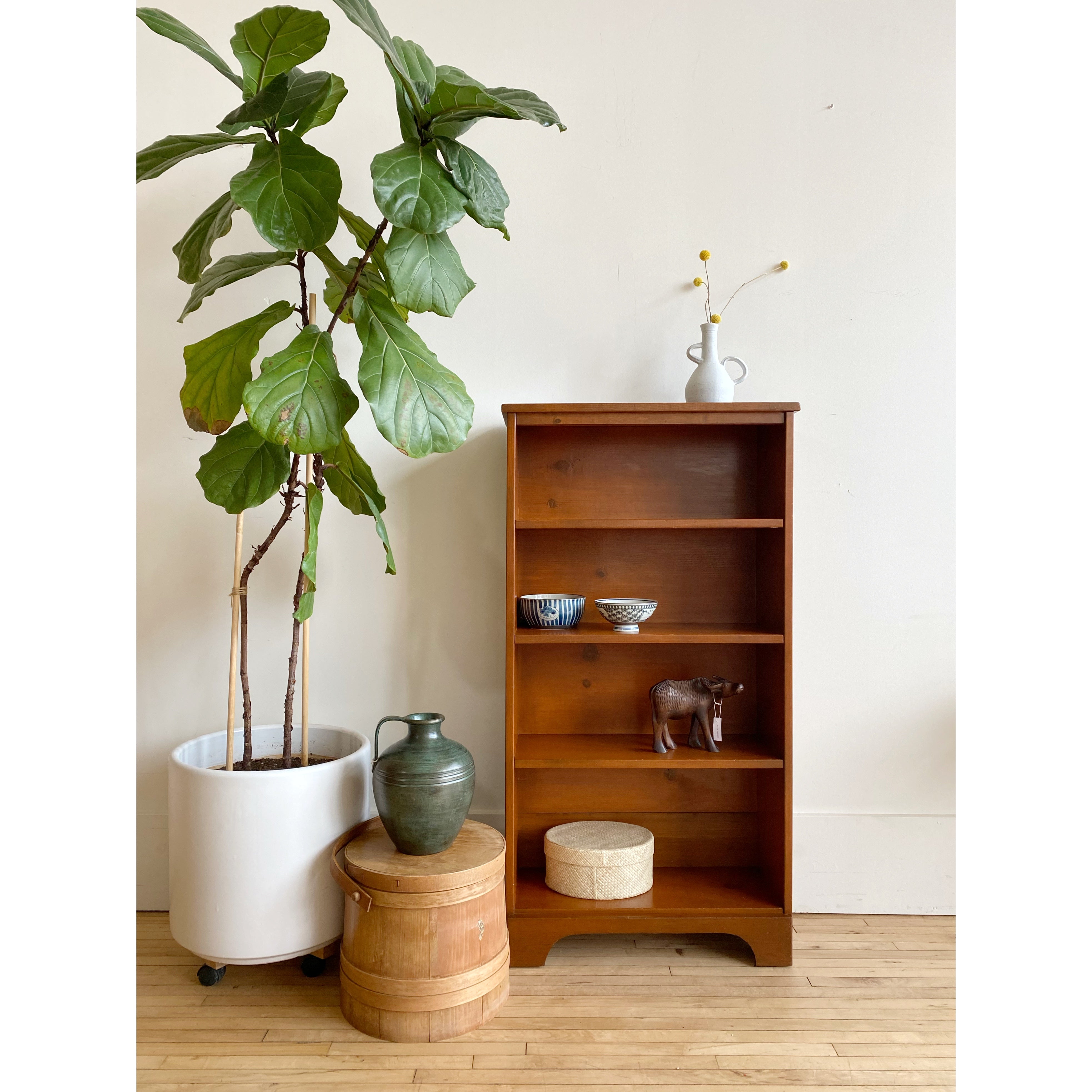 Vintage Solid Wood Bookcase, 47" – HAUS THEORY