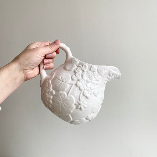 Vintage Ceramic Floral Pitcher