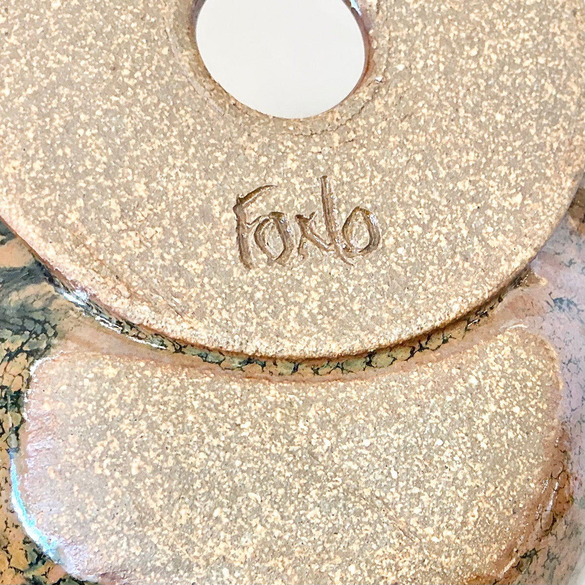 Vintage Stoneware Wall Pocket