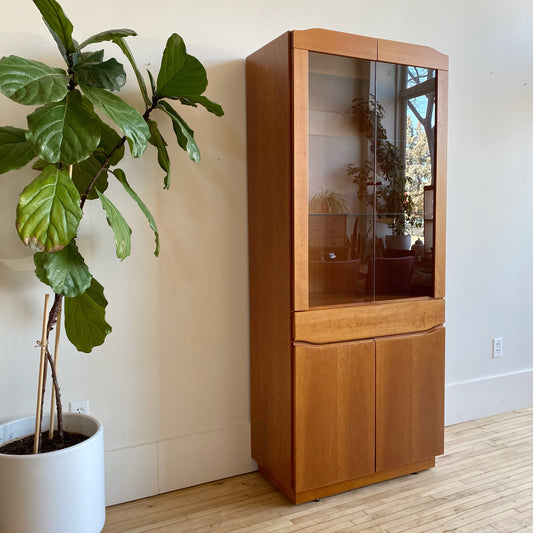 Contemporary Found Teak Display Cabinet / Hutch