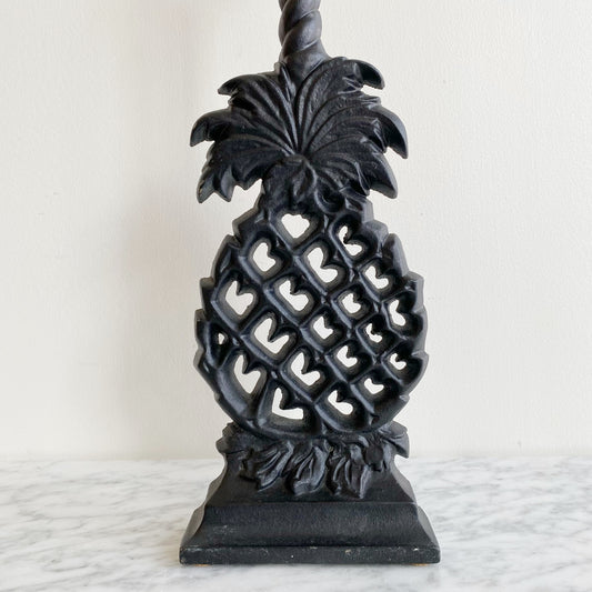 Vintage Cast Metal Pineapple Doorstop
