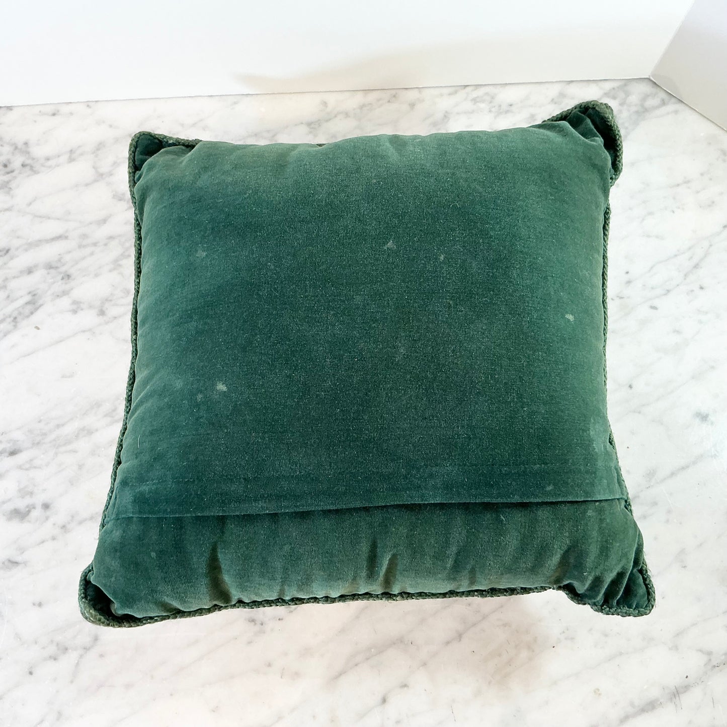 Antique Rose Needlepoint Accent Pillow