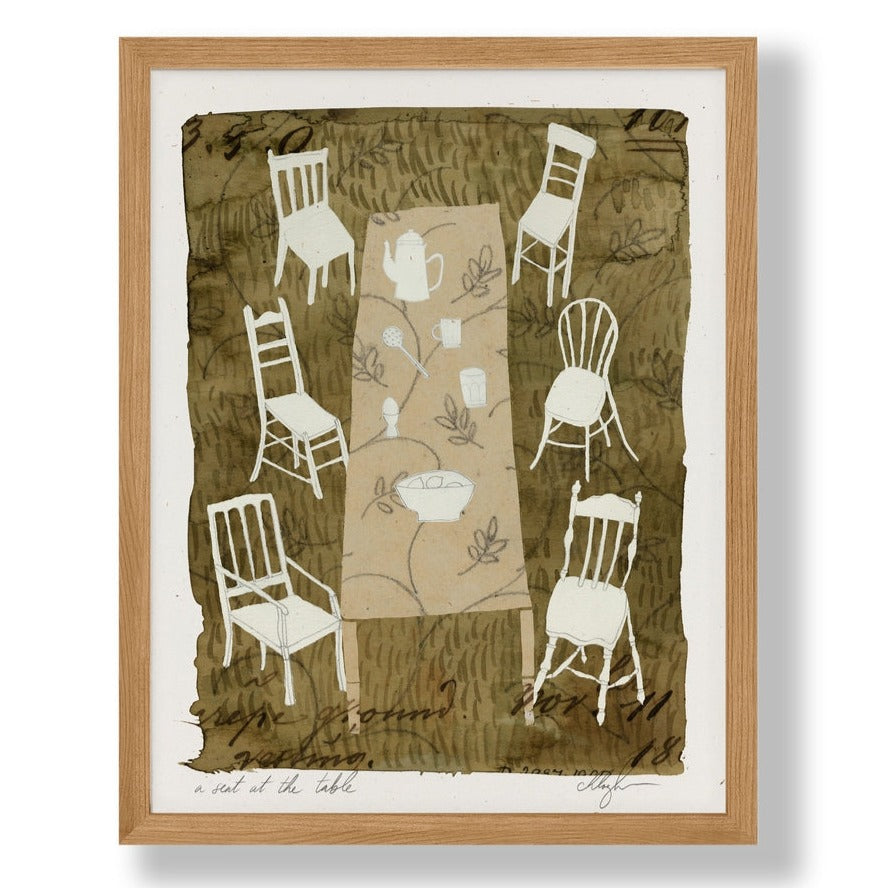 "A Seat At The Table" Art Print (11 x 14)