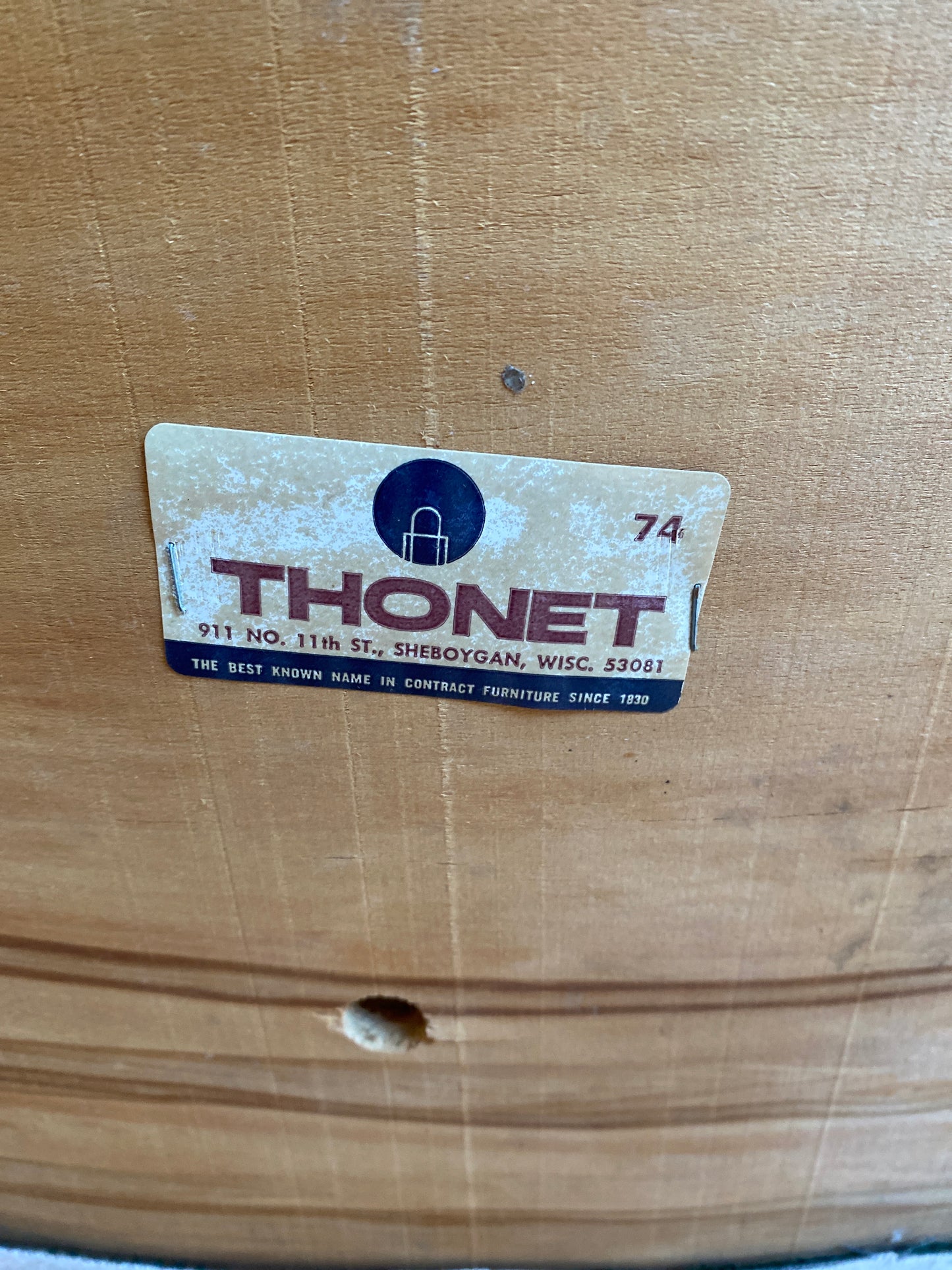 Pair of Vintage Oak Armchairs by Thonet