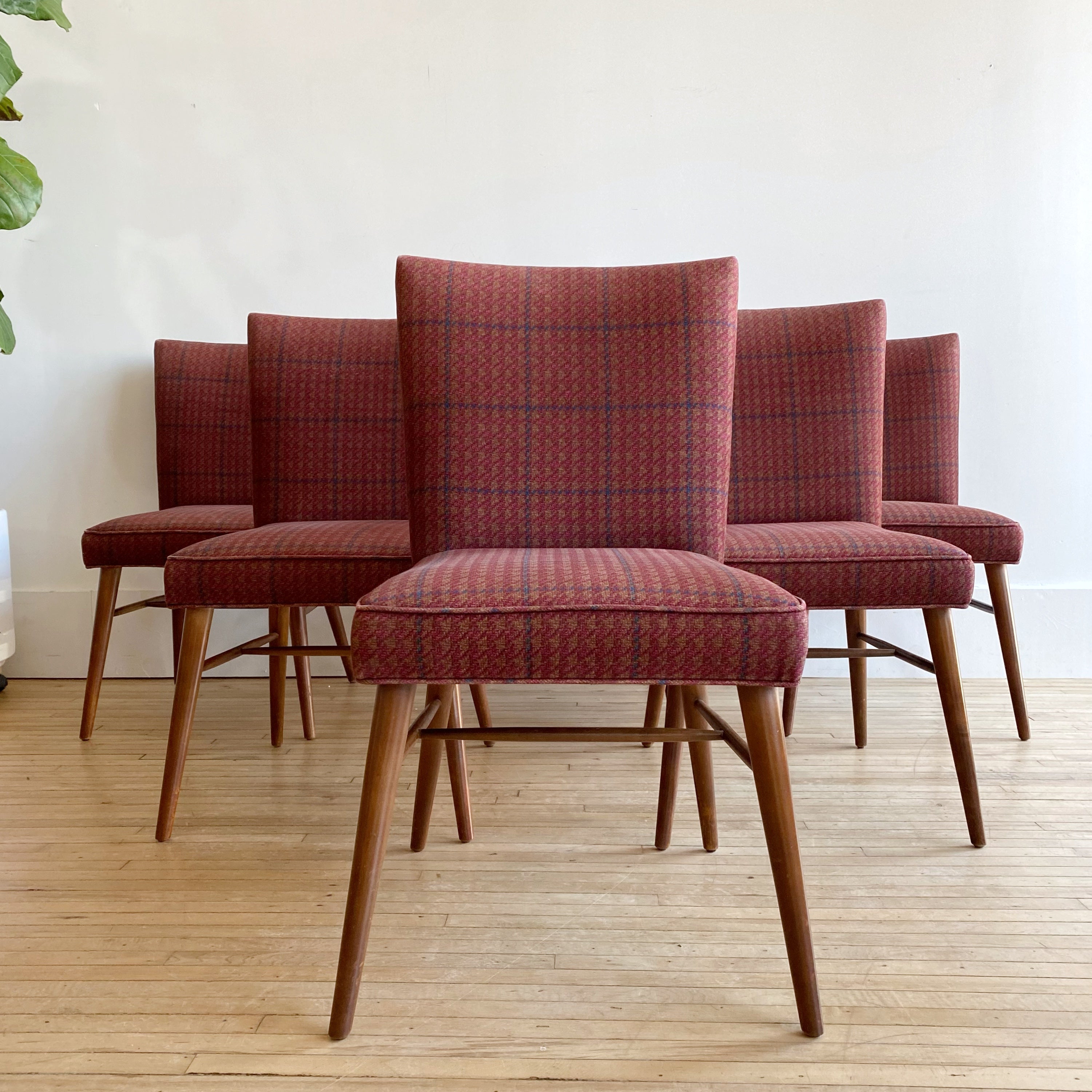 S/6 Plaid Dining Chairs by Paul McCobb – HAUS THEORY
