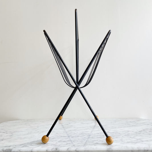 Vintage MCM Atomic Magazine Holder