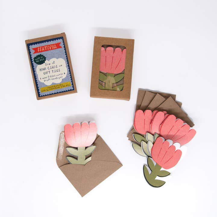 Blooming Flower Mini Cards