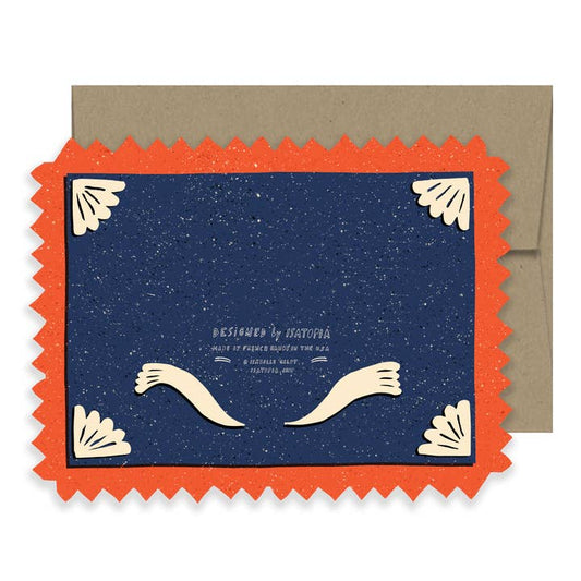 Bonjour - Die Cut Card