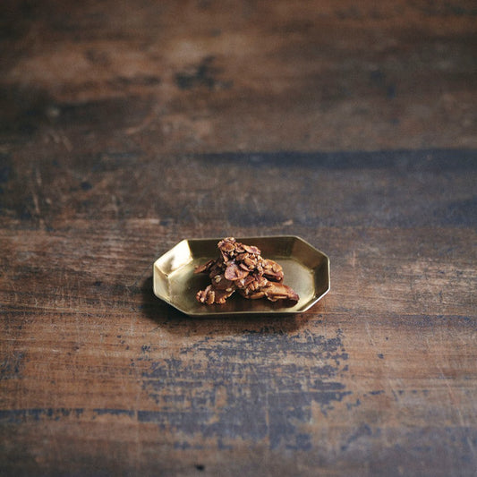 Brass Plate Long Octagonal, Choose Size