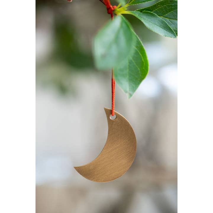 Brass Moon Ornament